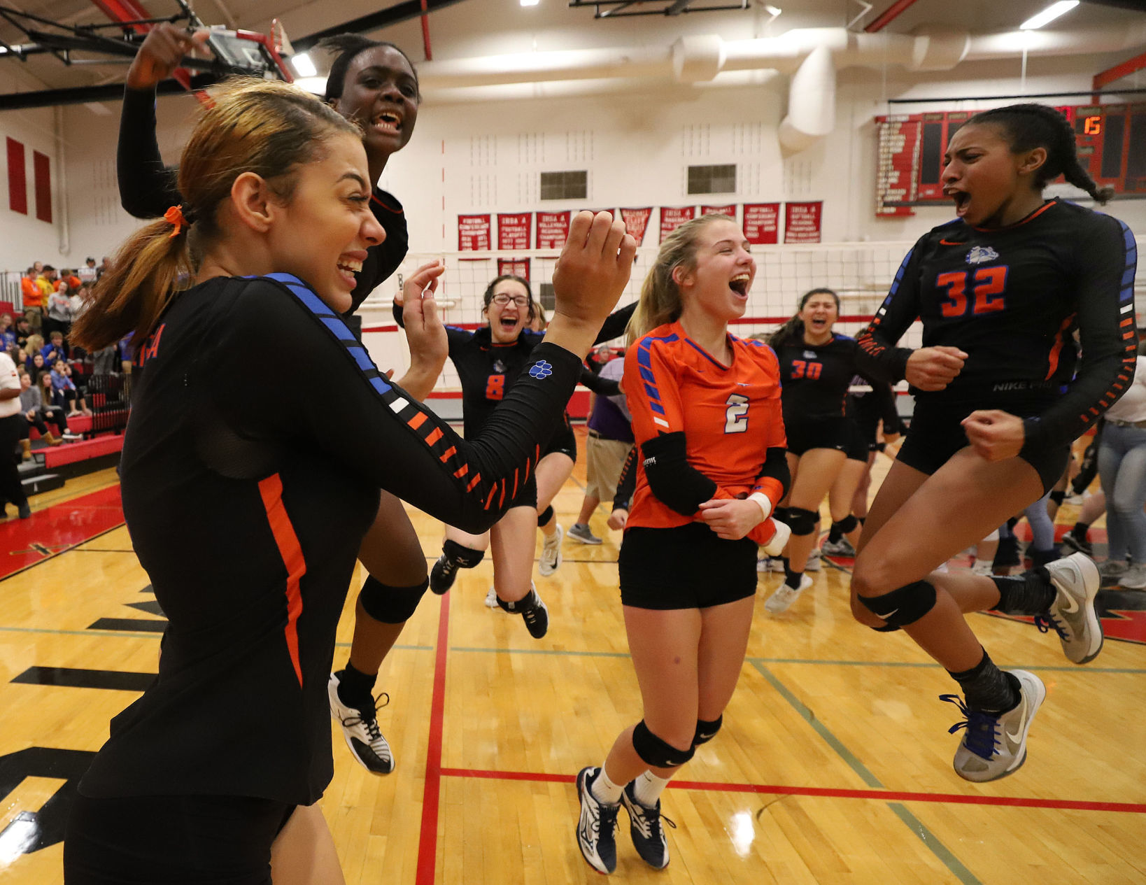 St Teresa vs Jacksonville Routt celebration 4 11.2.18.jpg
